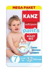 Kanz Soft&Pure XXXLarge 7 Numara Külot Bebek Bezi 32 Adet