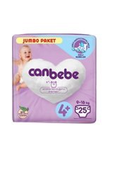 Canbebe Maxi Plus 4 + Numara Bantlı Bebek Bezi 25 Adet