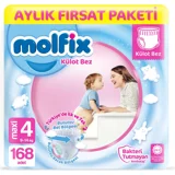 Molfix Maxi 4 Numara Külot Bebek Bezi 168 Adet