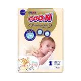 Goon Premium Soft Yenidoğan 1 Numara Bantlı Bebek Bezi 50 Adet