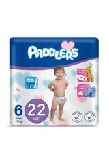 Paddlers X-Large 6 Numara Organik Cırtlı Bebek Bezi 22 Adet