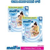 Molfix Maxi 3 Numara Cırtlı Bebek Bezi 200 Adet