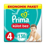 Prima Ekonomik Paket 4 Numara Külot Bebek Bezi 3x46 Adet