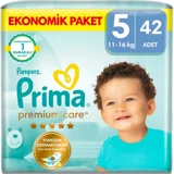 Prima Premium Care 5 Numara Cırtlı Bebek Bezi 42 Adet