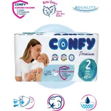 Confy Premium Mini 2 Numara Cırtlı Bebek Bezi 40 Adet