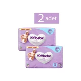 Canbebe Midi Fırsat Paketi 3 Numara Bantlı Bebek Bezi 2x68 Adet