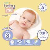 Baby&Me Midi 3 Numara Cırtlı Bebek Bezi 100 Adet