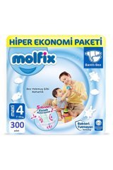 Molfix Maxi 4 Numara Cırtlı Bebek Bezi 300 Adet