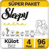 Sleepy Maxi Süper Paket 4 Numara Külot Bebek Bezi