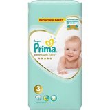 Prima Premium Care 3 Numara Cırtlı Bebek Bezi 52 Adet