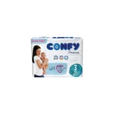 Confy Premium Midi 3 Numara Cırtlı Bebek Bezi 64 Adet
