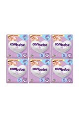 Canbebe Large 5 Numara Bantlı Bebek Bezi 6x22 Adet