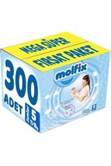 Molfix Junior 5 Numara Bantlı Bebek Bezi 300 Adet