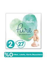 Pampers Pure Protection 2 Numara Cırtlı Bebek Bezi 27 Adet