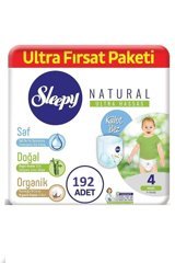 Sleepy Maxi Ultra Fırsat Paketi 4 Numara Organik Külot Bebek Bezi 192 Adet