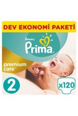 Prima Premium Care 2 Numara Cırtlı Bebek Bezi 120 Adet