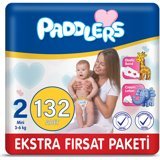 Paddlers Mini 2 Numara Organik Cırtlı Bebek Bezi 132 Adet