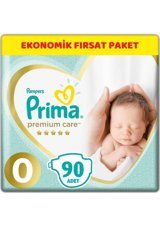 Prima Premium Care Prematüre 0 Numara Cırtlı Bebek Bezi 90 Adet