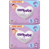 Canbebe Junior Fırsat Paketi 5 Numara Bantlı Bebek Bezi 2x46 Adet