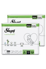 Sleepy Natural Maxi Plus 4 + Numara Organik Cırtlı Bebek Bezi 2x104 Adet