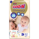 Goon Premium Soft 3 Numara Bantlı Bebek Bezi 40 Adet