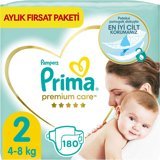 Prima Premium Care 2 Numara Cırtlı Bebek Bezi 180 Adet