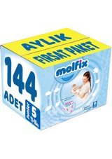 Molfix Junior 5 Numara Cırtlı Bebek Bezi 144 Adet