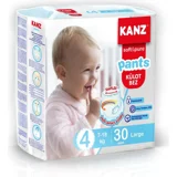 Kanz Soft & Pure Large 4 Numara Külot Bebek Bezi 30 Adet