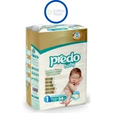 Predo Premium Comfort Yenidoğan 1 Numara Cırtlı Bebek Bezi 54 Adet