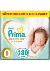 Prima Premium Care Prematüre 0 Numara Cırtlı Bebek Bezi 180 Adet