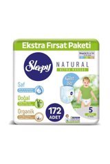 Sleepy Natural Ultra Hassas Junior 5 Numara Organik Külot Bebek Bezi 172 Adet