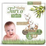 Baby Turco Doğadan Midi 3 Numara Cırtlı Bebek Bezi 34 Adet