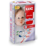 Kanz Ultra-Dry Mini 2 Numara Cırtlı Bebek Bezi 76 Adet