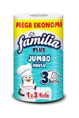 Familia Plus Jumbo 3 Katlı Tekli Rulo Kağıt Havlu