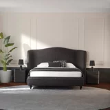 Yataş Bedding Camira 160 x 200 cm Yataklı Başlıklı Çift Kişilik Sandıklı Baza Seti Antrasit