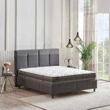 Yataş Bedding Dream Line 150 x 200 cm Yataklı Başlıklı Çift Kişilik Sandıklı Baza Seti Antrasit
