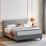 Yataş FreshSense 120x200 cm Başlıklı Yataklı Sandıklı Tek Kişilik Baza Seti Gri