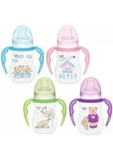 Wee Baby 753 Akıtmaz Kulplu 6+ Ay 125 ml Alıştırma Bardağı Pembe