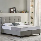 Yataş Bedding Lento 120x200 cm Başlıklı Yataklı Sandıklı Tek Kişilik Baza Seti Bordo