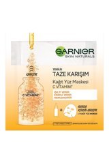 Garnier Taze Karışım C Vitamini Nemlendiricili Kağıt Yüz Maskesi 33 gr