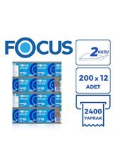 Focus 2 Katlı 200 Yaprak 12'li Z Katlama Kağıt Havlu