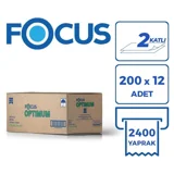 Focus Optimum 2 Katlı 200 Yaprak 24'lü Z Katlı Kağıt Havlu