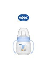 Wee Baby 753 Akıtmaz Kulplu 6+ Ay 125 ml Alıştırma Bardağı Mavi