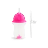 Munchkin Pipetli Akıtmaz Kulpsuz 12+ Ay 296 ml Alıştırma Bardağı Pembe