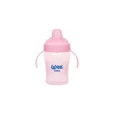 Wee Baby Akıtmaz Kulplu 6+ Ay 240 ml Alıştırma Bardağı Pembe