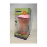 Bambino P6143 Pipetli Akıtmaz Kulpsuz 6+ Ay 300 ml Alıştırma Bardağı Pembe