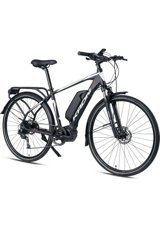 Kron ETX 500 250 W 100 Km Menzil 9 Vites Elektrikli Şehir / Tur Bisiklet Siyah Gri