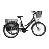 Bisan E-Porter 250 W 25 Km Menzil 3 Vites Elektrikli Şehir / Tur Bisiklet Siyah