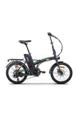 RKS Mx25 Plus 250 W 25 Km Menzil 6 Vites Elektrikli Şehir / Tur Bisiklet Siyah Yeşil