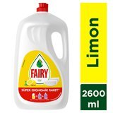 Fairy Süper Ekonomik Limon Kokulu Sıvı El Bulaşık Deterjanı 2.6 lt